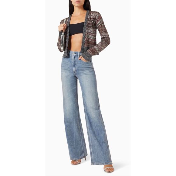 Missoni Mesh Knit Sequin Short Cardigan in Multi - Picture 2 of 15